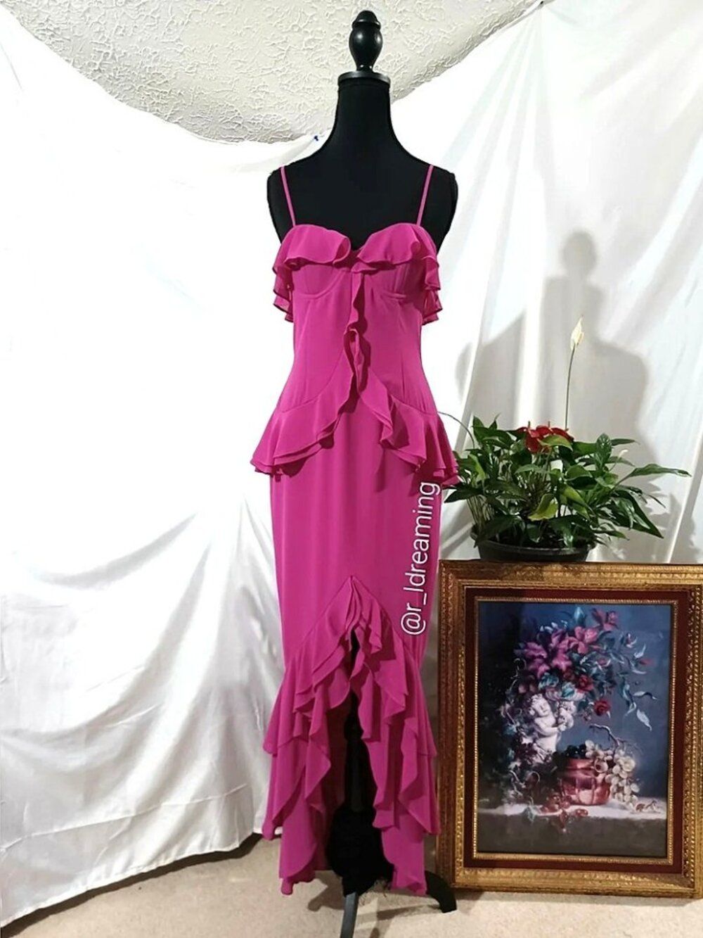 Lovers & Friends Magenta Melissa Gown Size Small NWT